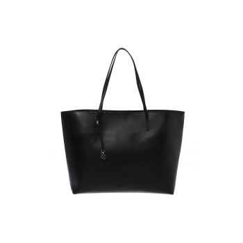 Geanta tote din piele - Negru