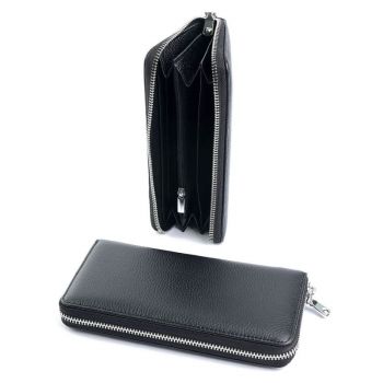 Portofel dama, 19600, piele naturala, Negru