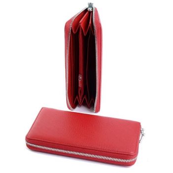 Portofel dama, 19600, piele naturala, Rosu