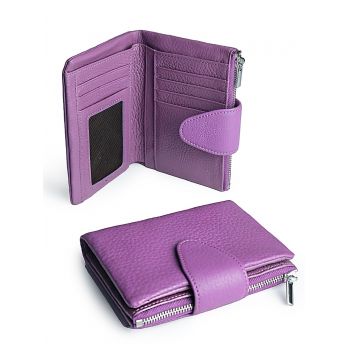 Portofel dama, 3166, piele naturala, Mov