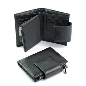 Portofel dama, A899-9, piele naturala, Negru