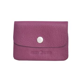 Portofel dama piele naturala 11 x 8 - Minimax - wqfwq - Mov - 11 x 8 x 2.5 cm