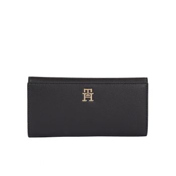 Portofel Dama -  Poliester - Negru - 19 x 9 x 2 cm One Size Negru