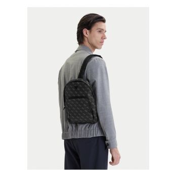 Rucsac barbati -  piele ecologica - negru - One Size INTL