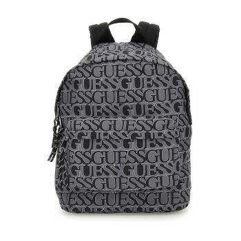 Rucsac cu imprimeu logo - Negru/Gri