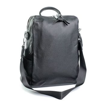 Rucsac dama, 8001, piele naturala, Negru