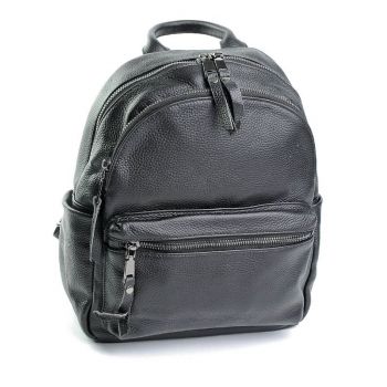 Rucsac dama, 8011, piele naturala, Negru
