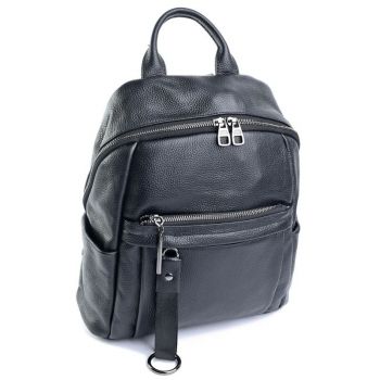 Rucsac dama, 8188, piele naturala, Negru