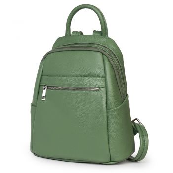 Rucsac dama din piele Jonathan verde menta
