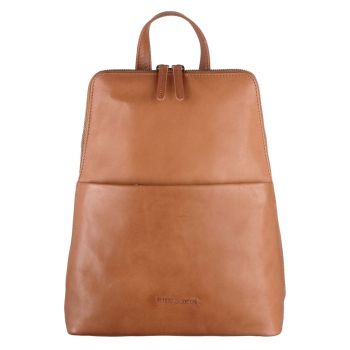 Rucsac dama piele naturala 26 x 32 cm - Fiorentina - - Coniac