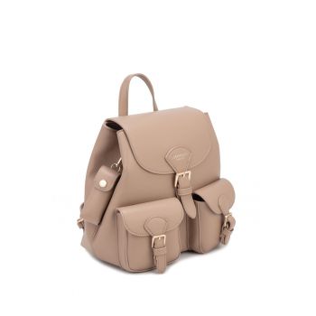Rucsac de piele ecologica Oriana - Maro camel
