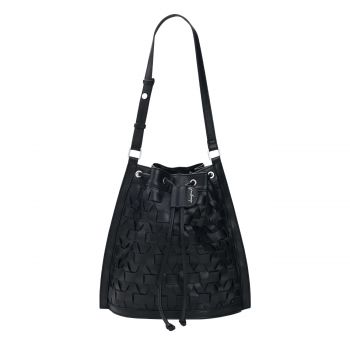 Braided backpack black