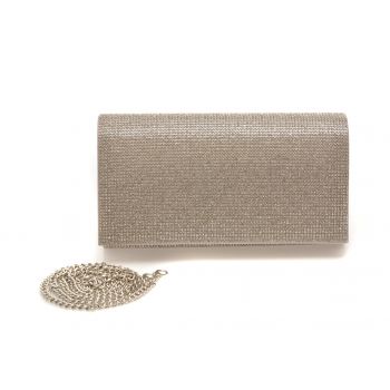 Geanta ALDO argintie, FAHARI 040, din material textil