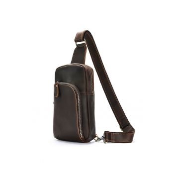 Geanta/Borseta piele naturala - - Vintage Brown