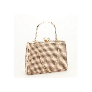 Geanta clutch aurie cu pietricele BYH-877 05 14948 - Auriu rose