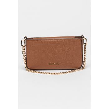 Geanta crossbody de piele cu maner detasabil de lant Bryant - Maro scortisoara