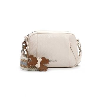 Geanta crossbody de piele ecologica - Bej deschis