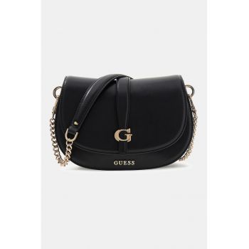 Geanta crossbody de piele ecologica cu doua barete Carrie - Negru
