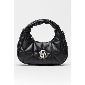 Geanta crossbody de piele ecologica matlasata Icon - Negru