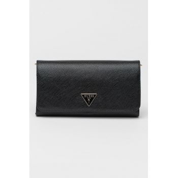 Geanta crossbody din piele ecologica cu bareta din lant Noelle - Negru