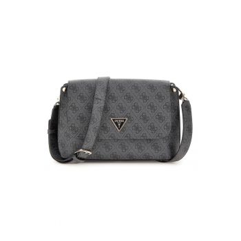 Geanta crossbody din piele ecologica Meridian - Gri inchis
