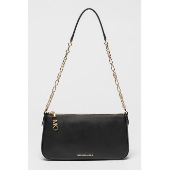 Geanta crossbody din piele Empire - Negru