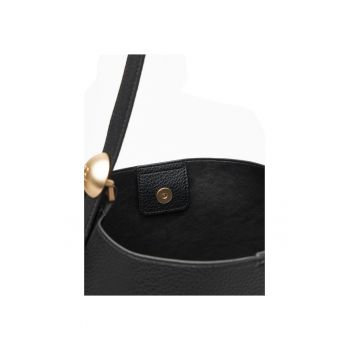 Geanta dama  neagra - model C-THANA-KQ031 - din material textil.