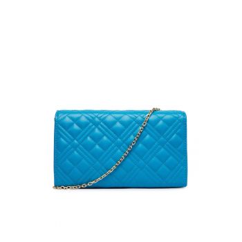 Geanta dama -  piele ecologica - albastru - One Size INTL