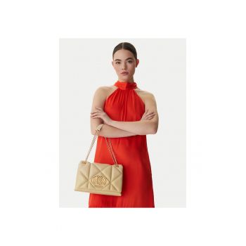 Geanta dama -  piele ecologica - bej - One Size INTL