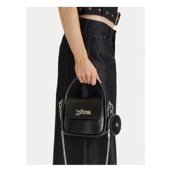 Geanta dama -  piele ecologica - negru - One Size INTL