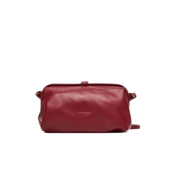 Geanta dama -  piele naturala - One Size - Rosu