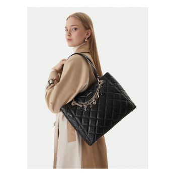 Geanta dama -  plastic - negru - One Size INTL
