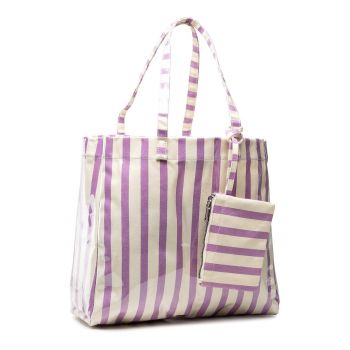 Geanta dama -  violet - cu capacitate A4 - set cu saszeta