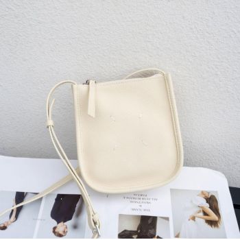 Geanta de dama, 99171, piele naturala, Crem