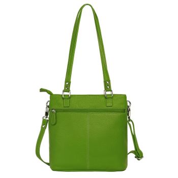 Geanta de dama, Anne GT3855, piele naturala, Verde