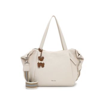 Geanta shopper de piele ecologica - Bej pal