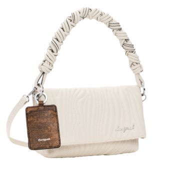 Medium embossed bag white