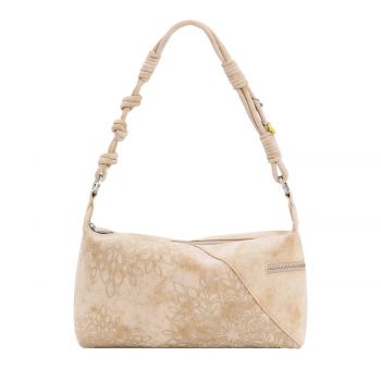 Medium embroidered bag white