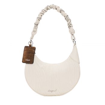 Medium oval embosed white