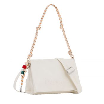Meidum charm bag white