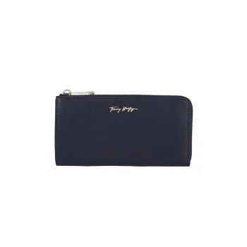 Portofel dama -  Piele naturala -19.5x2.5x10.5 cm - Bleumarin
