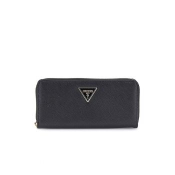 Portofel de piele ecologica cu bareta pentru incheietura Laureldwqfwdq - Negru - 10x21x2