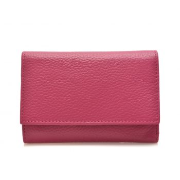 Portofel fucsia, 6611, din piele naturala