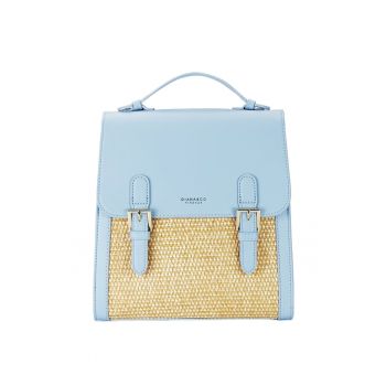 Rucsac albastru deschis cu model impletit DHJ727-3 18 20090 - Albastru
