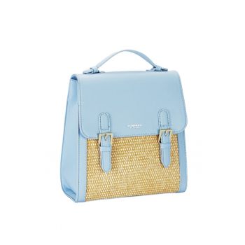 Rucsac albastru deschis cu model impletit DHJ727-3 18 20090 - Albastru