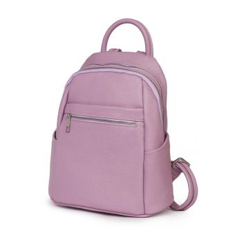 Rucsac dama -  Jonathan - piele naturala - lila - 31x27x13cm