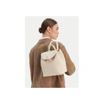 Rucsac dama -  piele naturala - bej - One Size INTL