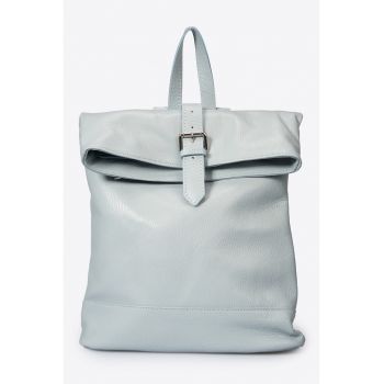 Rucsac de piele cu barete ajustabile - Albastru glaciar