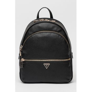 Rucsac de piele ecologica Manhattan - Negru