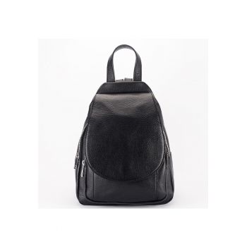 Rucsac negru din piele naturala 8906 122 19975 - Negru